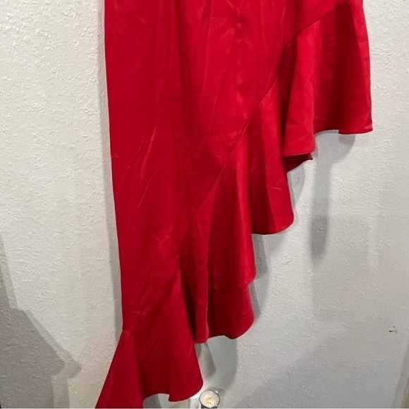 Do+Be Curve red woven asymmetrical dress 1X NWT - Picture 7 of 10